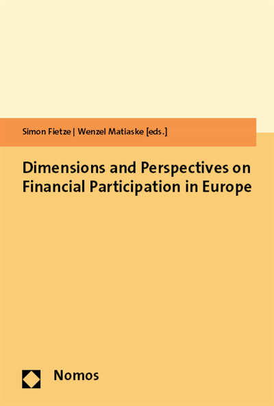 Cover of book: Dimensions and Perspectives on Financial Participation in Europe