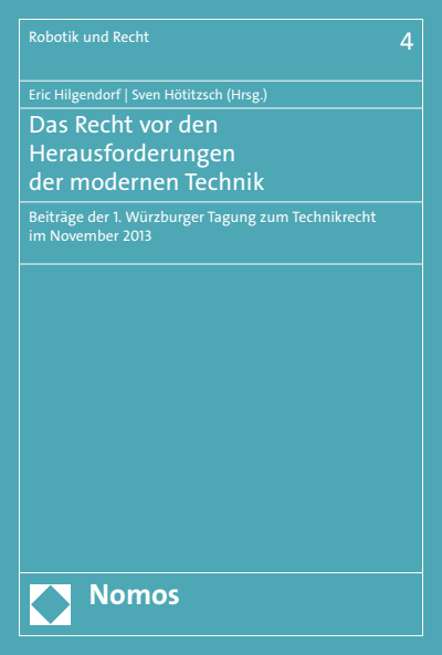 Cover des Buchs: Das Recht vor den Herausforderungen der modernen Technik