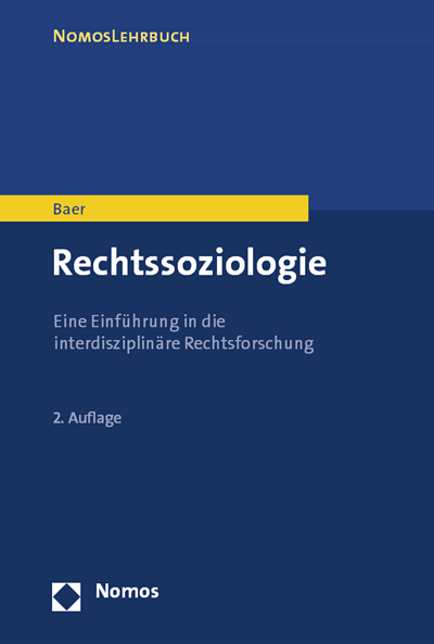 Cover of book: Rechtssoziologie