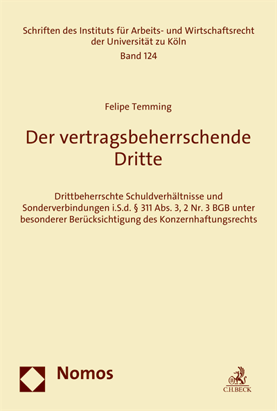 Cover des Buchs: Der vertragsbeherrschende Dritte