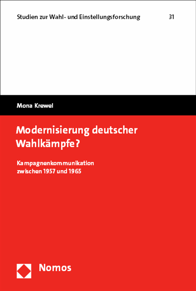 Cover of book: Modernisierung deutscher Wahlkämpfe?