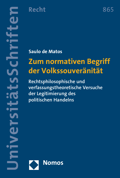 Cover des Buchs: Zum normativen Begriff der Volkssouveränität