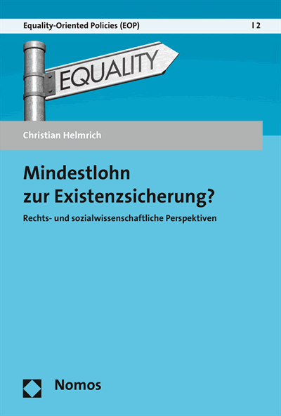 Cover of book: Mindestlohn zur Existenzsicherung?