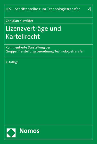 Cover des Buchs: Lizenzverträge und Kartellrecht