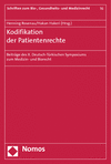 Cover des Buchs: Kodifikation der Patientenrechte