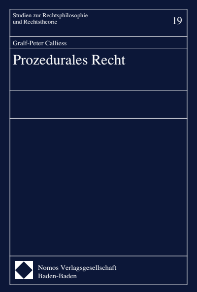 Cover des Buchs: Prozedurales Recht