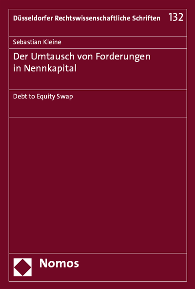 Cover des Buchs: Der Umtausch von Forderungen in Nennkapital