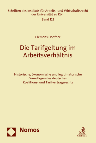 Cover des Buchs: Die Tarifgeltung im Arbeitsverhältnis