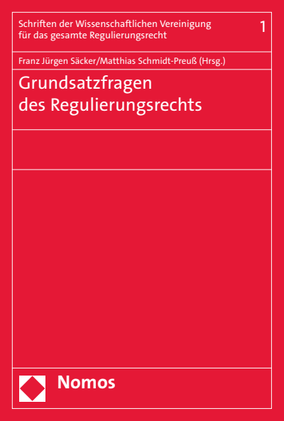 Cover des Buchs: Grundsatzfragen des Regulierungsrechts