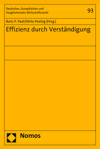 Cover of book: Effizienz durch Verständigung
