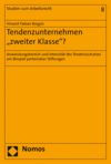 Cover des Buchs: Tendenzunternehmen 'zweiter Klasse'?