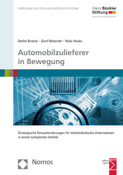 Cover of book: Automobilzulieferer in Bewegung