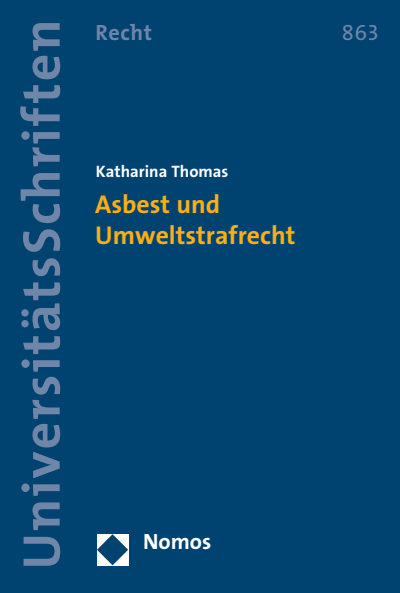 Cover des Buchs: Asbest und Umweltstrafrecht