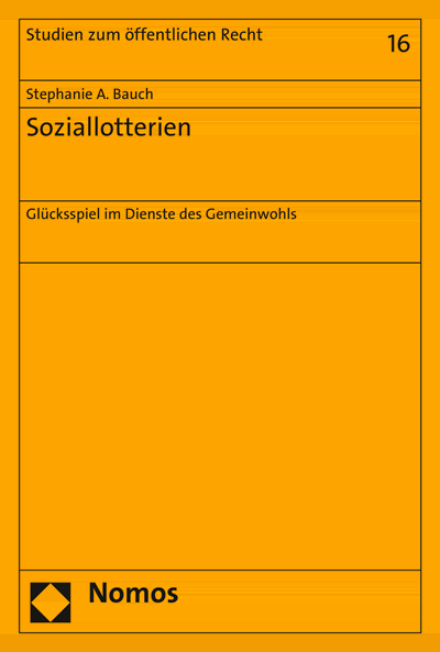 Cover of book: Soziallotterien