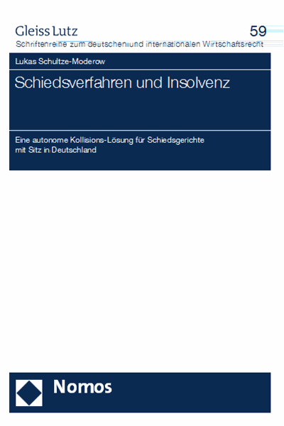 Cover of book: Schiedsverfahren und Insolvenz