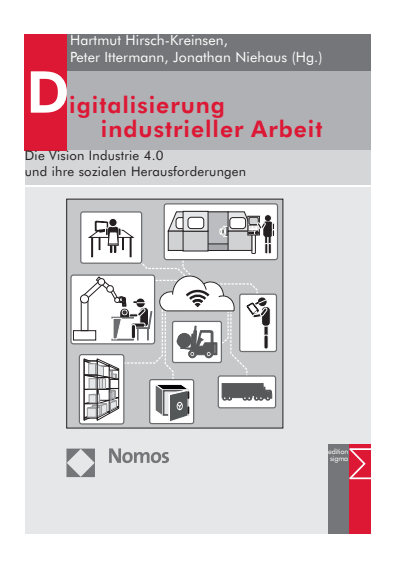 Cover of book: Digitalisierung industrieller Arbeit