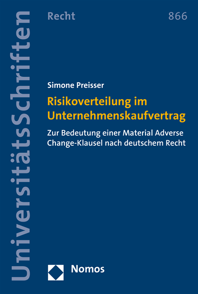 Cover des Buchs: Risikoverteilung im Unternehmenskaufvertrag