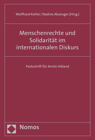 Cover des Buchs: Menschenrechte und Solidarität im internationalen Diskurs