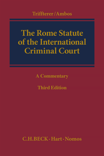 Cover of book: The Rome Statute of the International Criminal Court