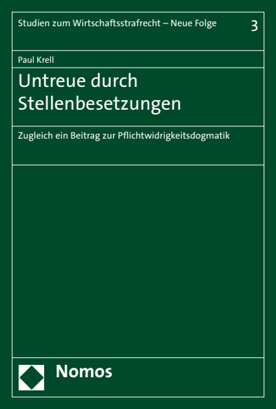 Cover des Buchs: Untreue durch Stellenbesetzungen