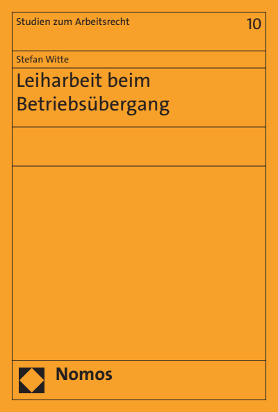 Cover of book: Leiharbeit beim Betriebsübergang