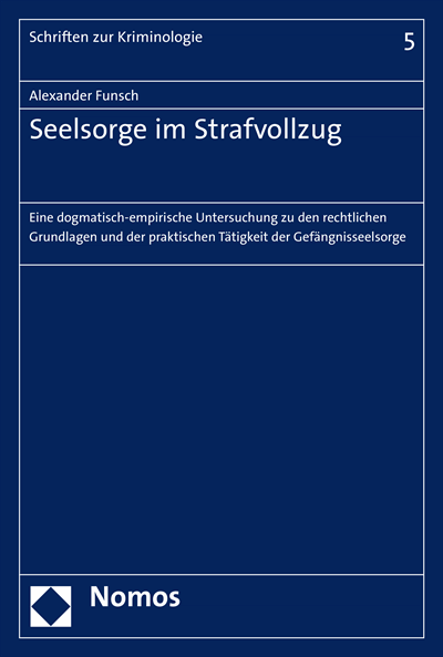 Cover des Buchs: Seelsorge im Strafvollzug