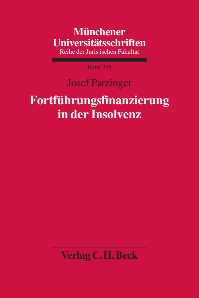Cover of book: Fortführungsfinanzierung in der Insolvenz