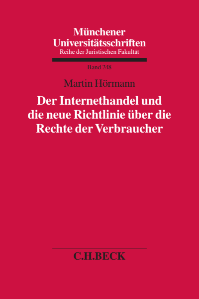 Cover des Buchs: Der Internethandel und die neue Richtlinie über die Rechte der Verbraucher