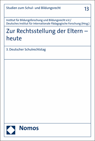 Cover des Buchs: Zur Rechtsstellung der Eltern - heute