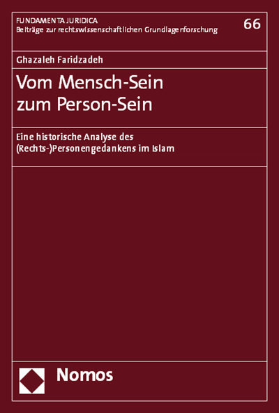 Cover of book: Vom Mensch-Sein zum Person-Sein