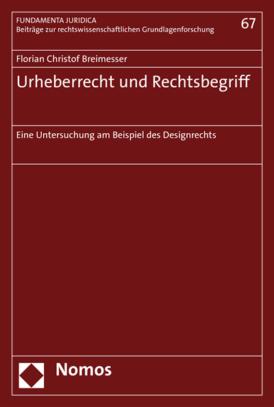 Cover of book: Urheberrecht und Rechtsbegriff