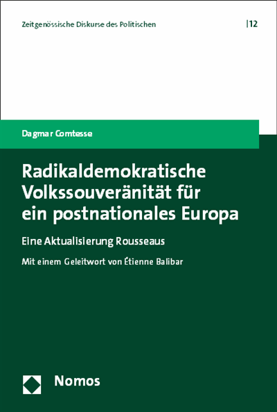 Cover of book: Radikaldemokratische Volkssouveränität für ein postnationales Europa