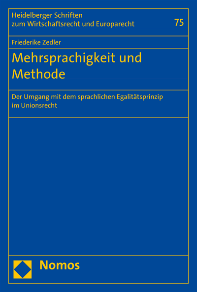 Cover des Buchs: Mehrsprachigkeit und Methode