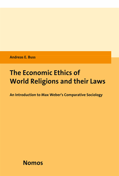 Cover of book: The Economic Ethics of World Religions and their Laws