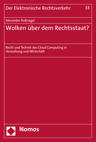 Cover of book: Wolken über dem Rechtsstaat?