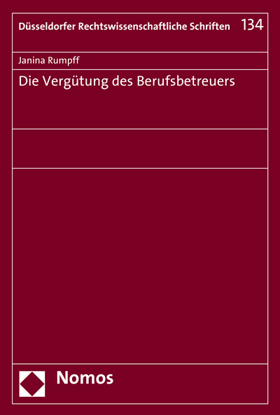 Cover des Buchs: Die Vergütung des Berufsbetreuers