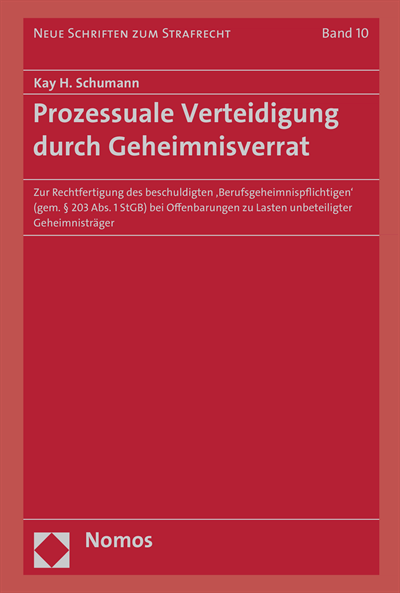 Cover des Buchs: Prozessuale Verteidigung durch Geheimnisverrat