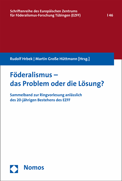 Cover des Buchs: Föderalismus - das Problem oder die Lösung?