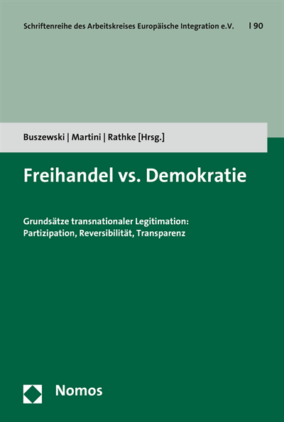 Cover of book: Freihandel vs. Demokratie