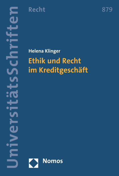 Cover des Buchs: Ethik und Recht im Kreditgeschäft