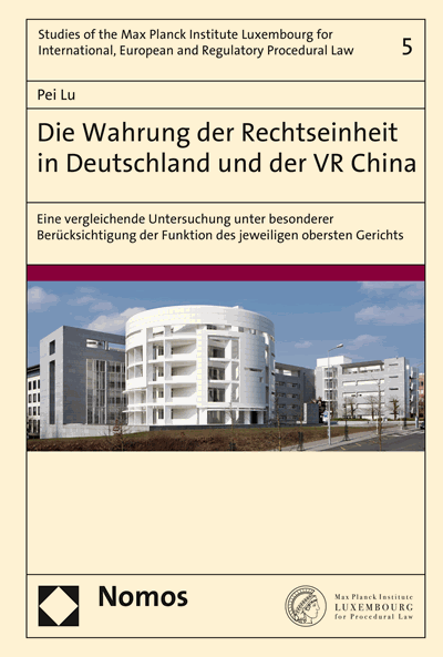Cover des Buchs: Die Wahrung der Rechtseinheit in Deutschland und der VR China