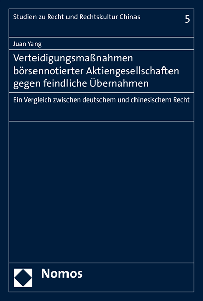 Cover des Buchs: Verteidigungsmaßnahmen börsennotierter Aktiengesellschaften gegen feindliche Übernahmen