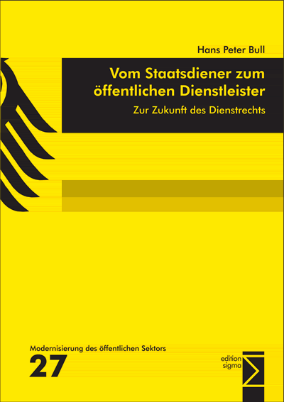 Cover of book: Vom Staatsdiener zum öffentlichen Dienstleister