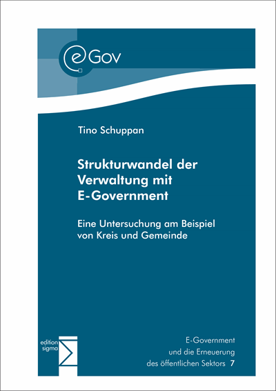 Cover des Buchs: Strukturwandel der Verwaltung mit eGovernment