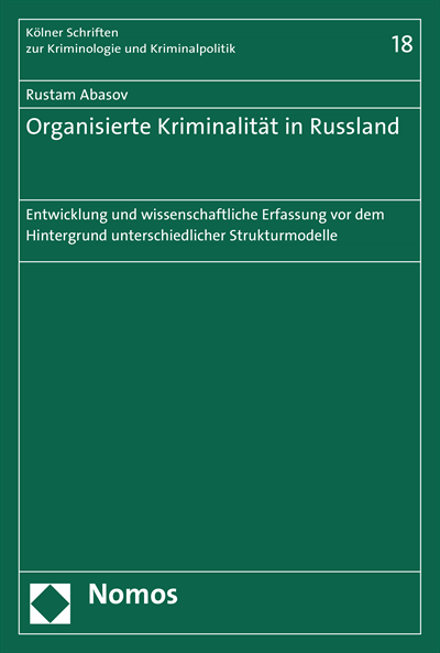 Cover des Buchs: Organisierte Kriminalität in Russland
