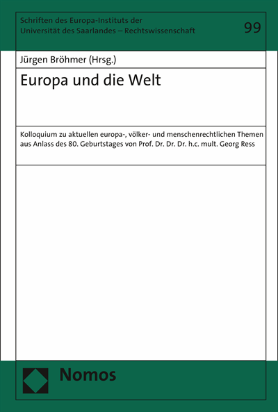 Cover of book: Europa und die Welt