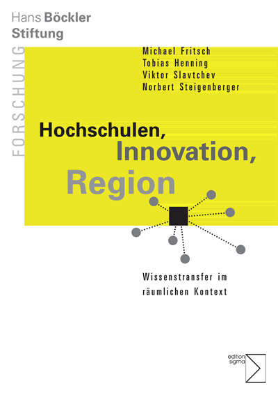 Cover of book: Hochschulen, Innovation, Region
