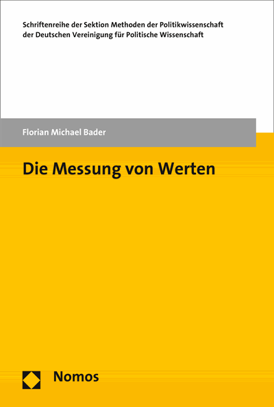 Cover of book: Die Messung von Werten