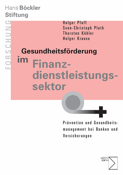 Cover of book: Gesundheitsförderung im Finanzdienstleistungssektor