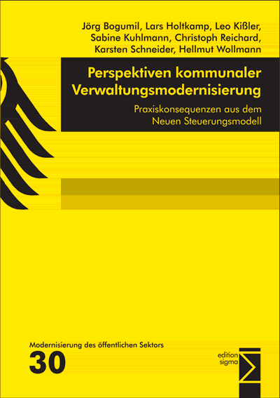 Cover of book: Perspektiven kommunaler Verwaltungsmodernisierung